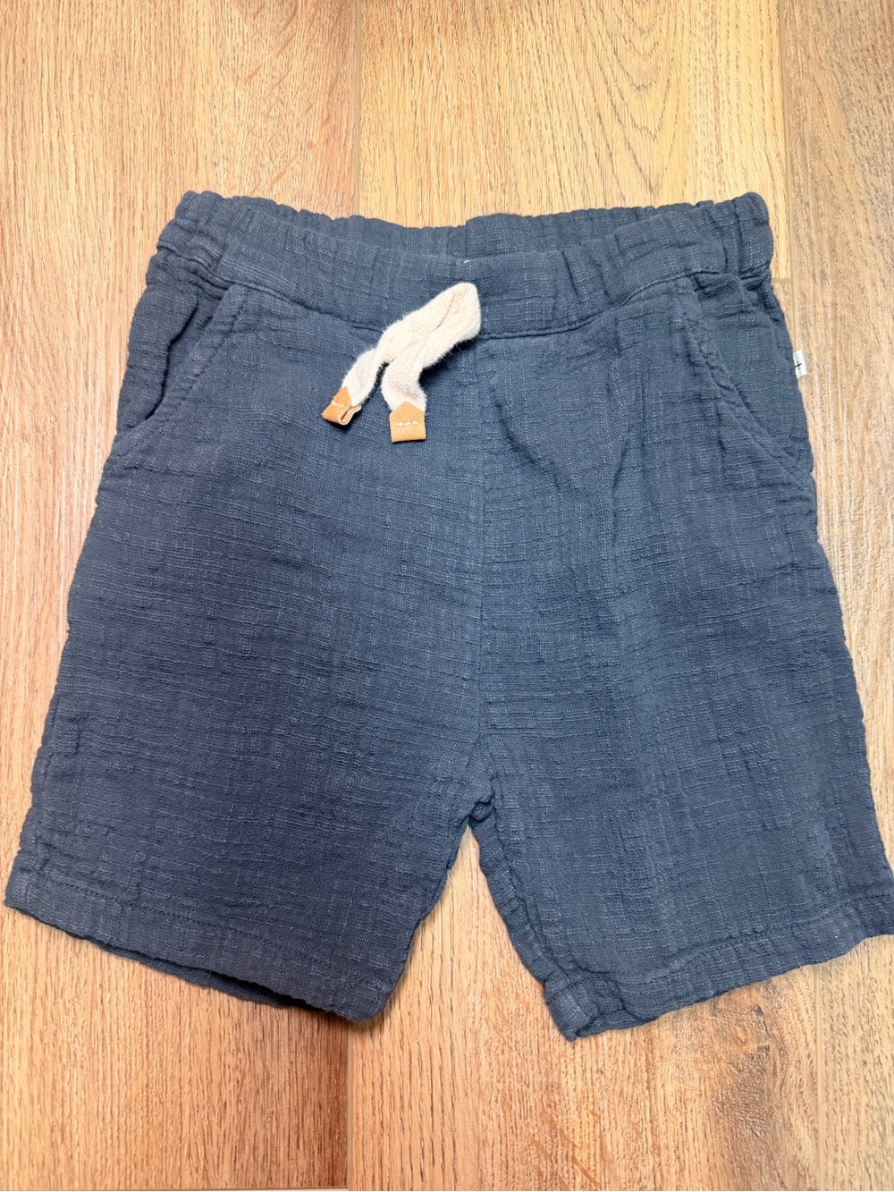 1 + In The Family Cotton Muslin Gauze Shorts Gray 48M 4T European Minimalist